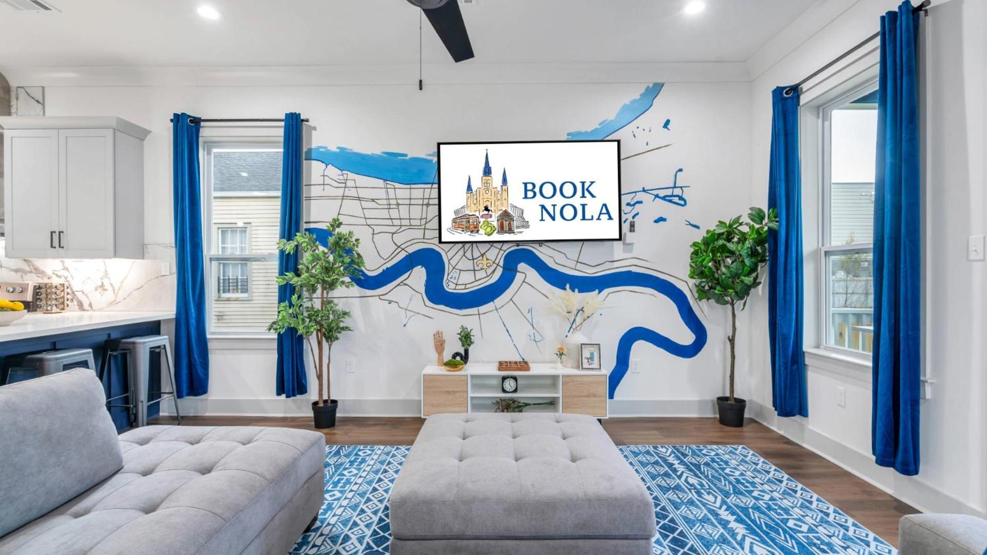 Mid-city 3 King Br W Fire Pit & Parking Holiday home *