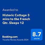 Historic Cottage 3 Mins To The French Qtr. Sleeps 12