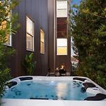 Contemporary Home Hot Tub And Rooftop Deck