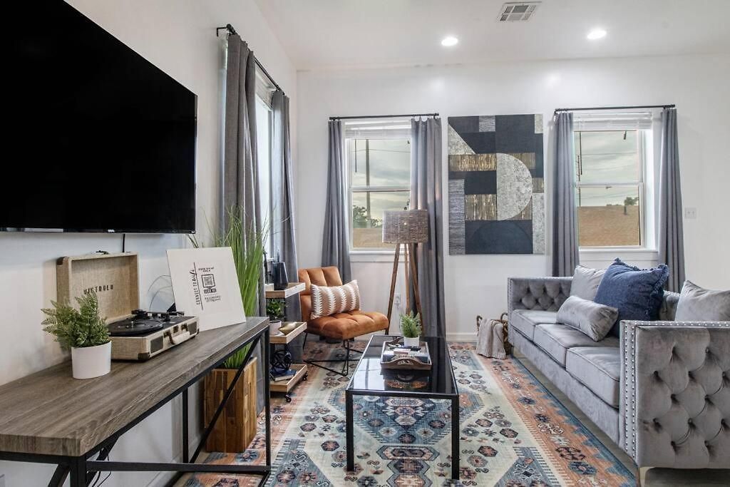 Vibrant Gray Downtown Loft