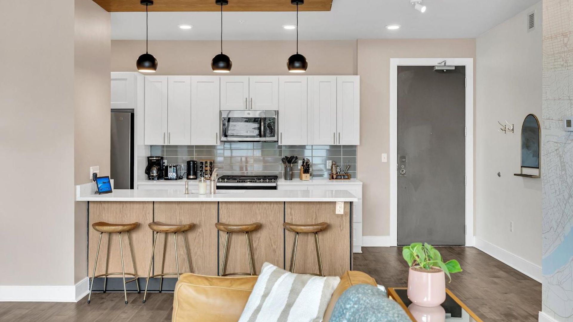 Pool & Gym Retreat Steps From Crescent Park Apartment