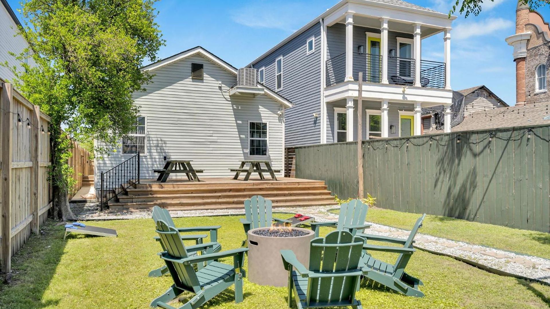 Backyard Fire Pit Jazz Fest & Saints Ready *