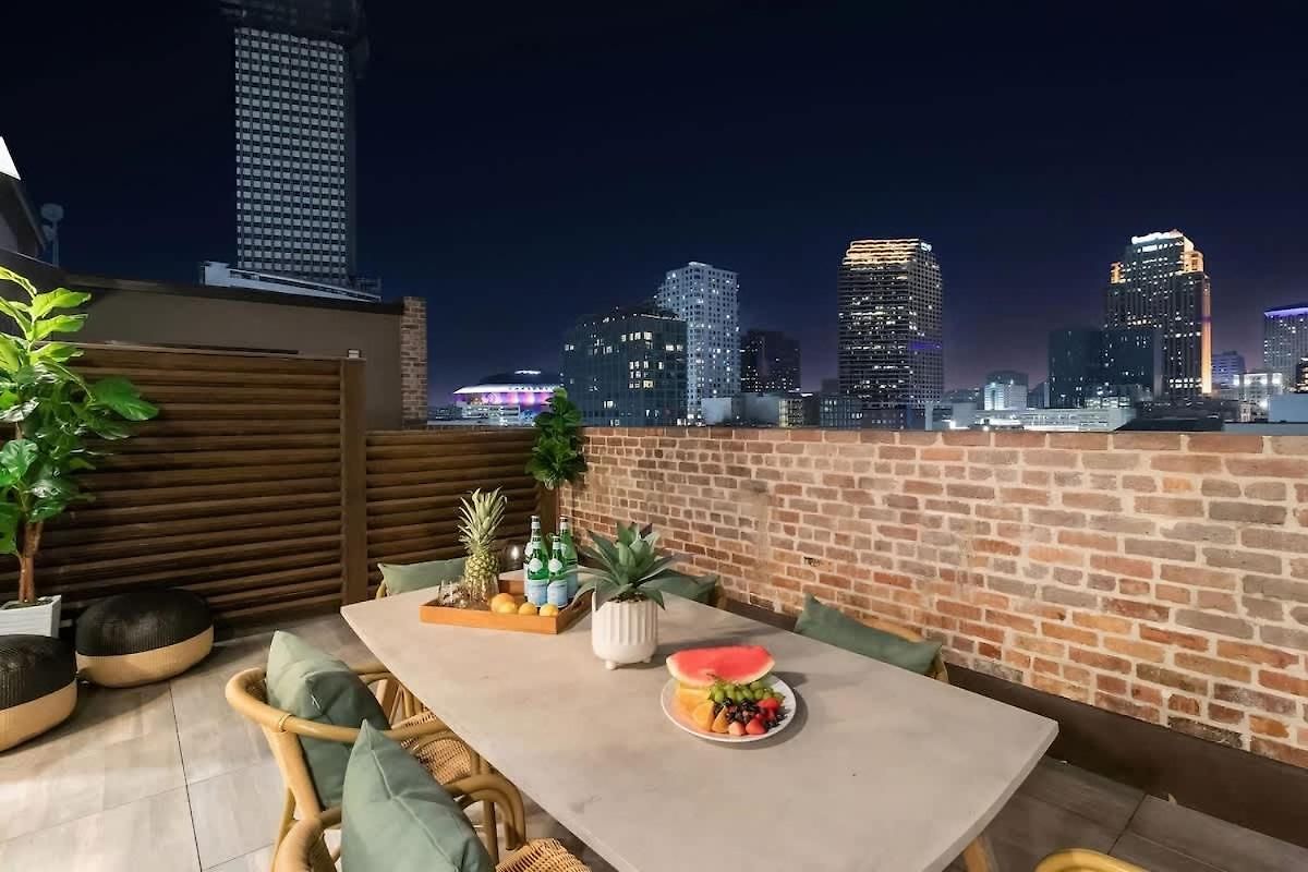 Lux Rooftop Pool Workspace Games New Orleans