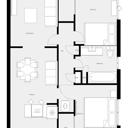 Apartment Private 2br Retreat - Easy Access To French Quarte New Orleans