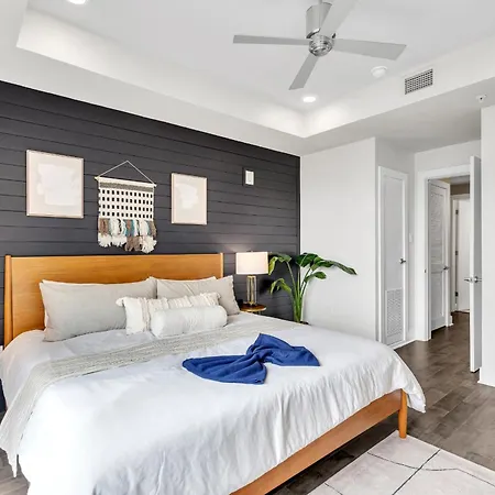 Pool & Gym Retreat Steps From Crescent Park Apartment