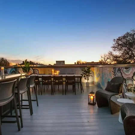 Contemporary Hot Tub And Rooftop Deck * New Orleans