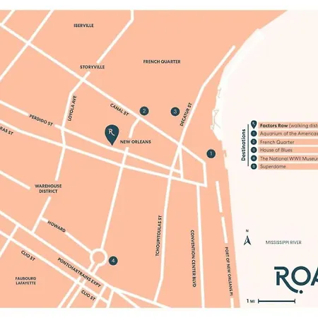 Roami At Factors Row Aparthotel New Orleans
