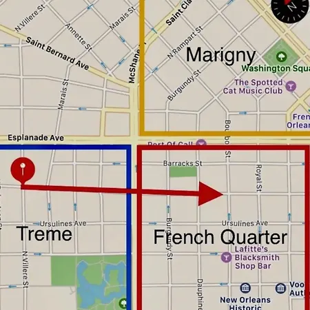 Cute 2bed 1bath, 7blocks From French Q, Steps To Jazz Venues, Free Gated Pk Include * New Orleans