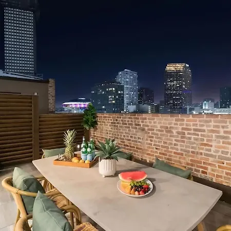 Lux Rooftop Pool Workspace Games New Orleans