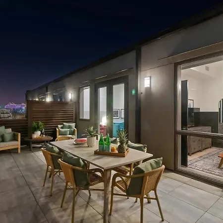 Lux Rooftop Pool Workspace Games