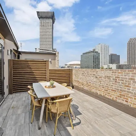 Lux Rooftop Pool Workspace Games * New Orleans