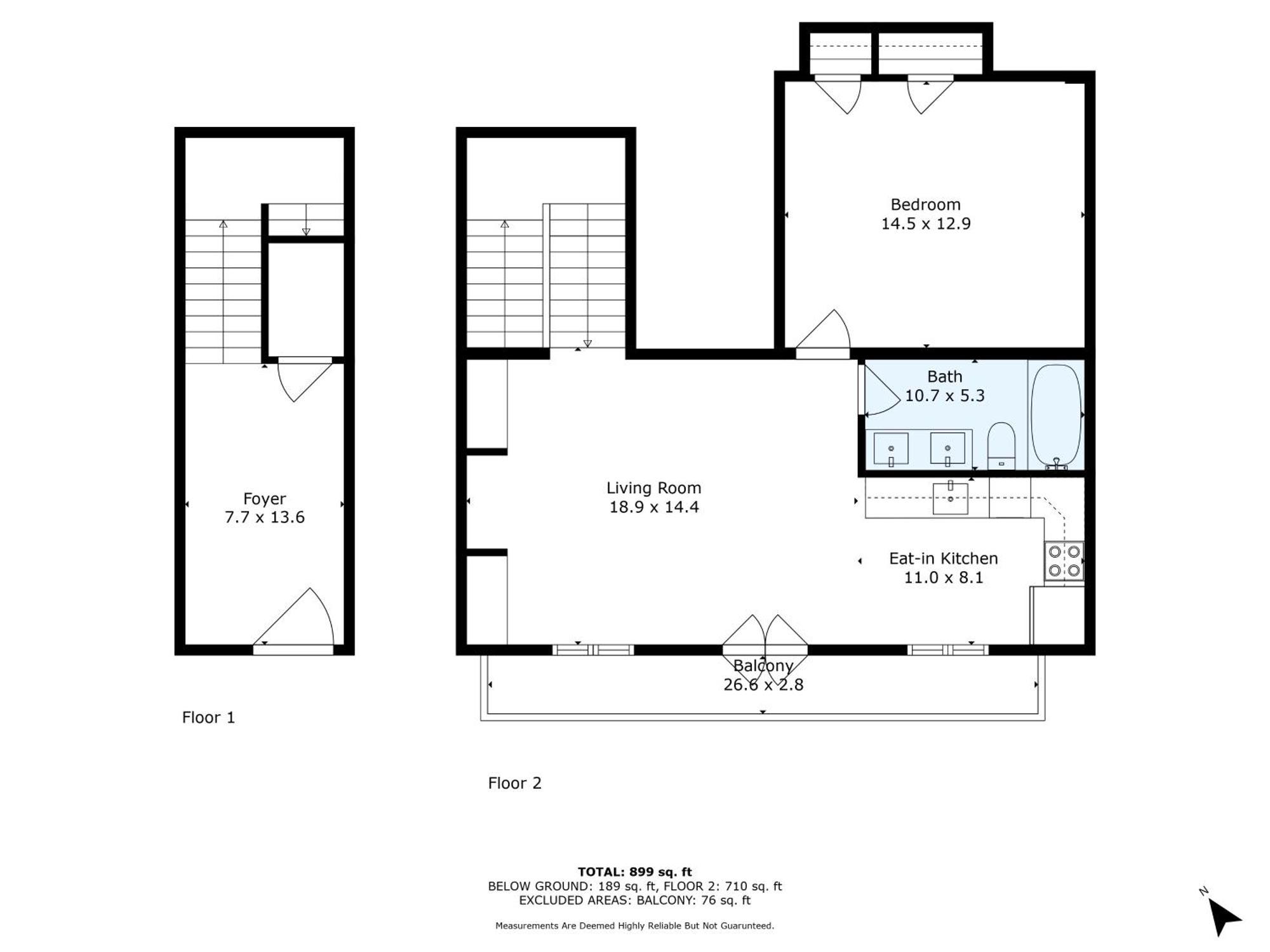 1 Bedroom In The Fq- Free Parking And Balcony!