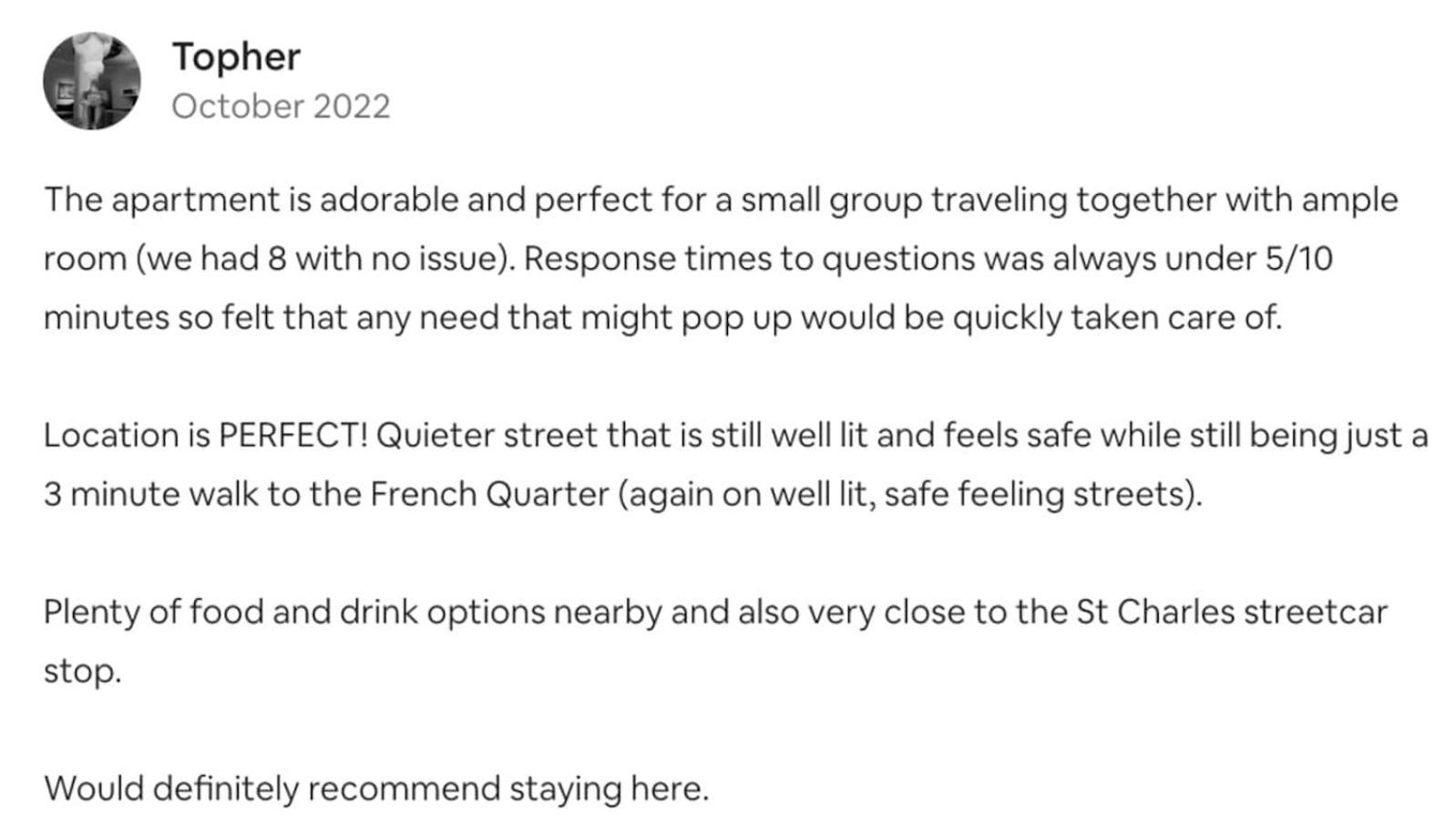 Bourbon Street Group Friendly