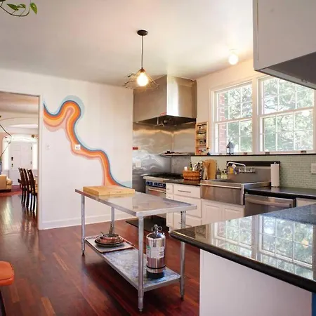 Oak-lined Ursulines Ave Raised Style Funky House Apartment